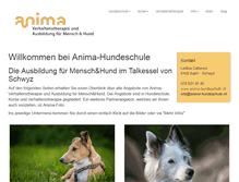 Tablet Screenshot of anima-therapie.ch